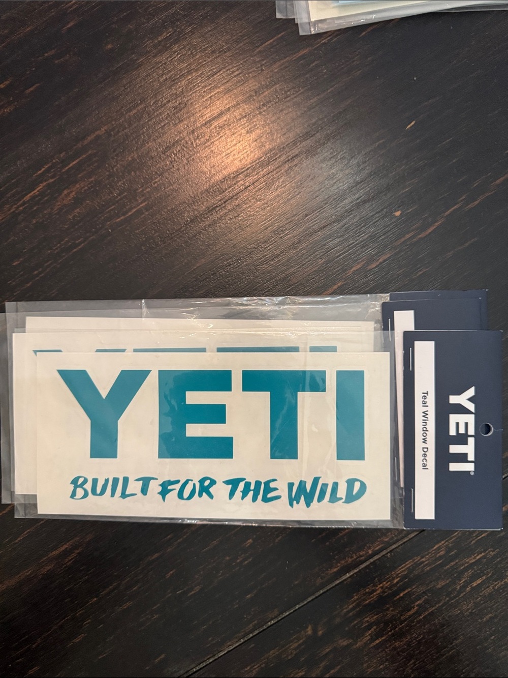 Yeti Bold Logo Built for the wild Window Decal Graphic in Teal New